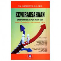 Kewirausahaan; konsep dan realita pada usaha kecil